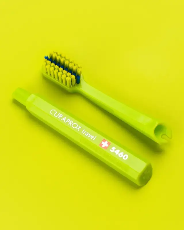 CURAPROX CS 5460 ORTHO TRAVEL REFILL - ortodontyczne końcówki wymienne do szczoteczki podróżnej zielone