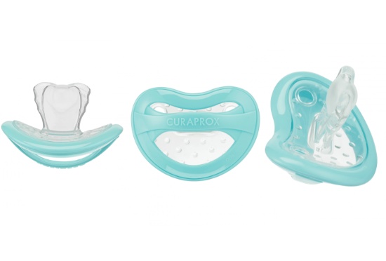 CURAPROX BABY ROZMIAR 0 - smoczek dla dzieci o wadze 3-7 kg turkusowy