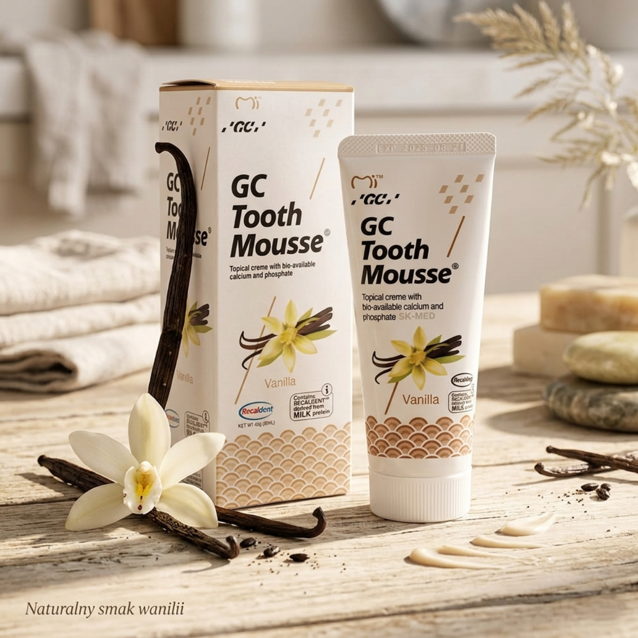Waniliowy smak GC Japan Tooth mus