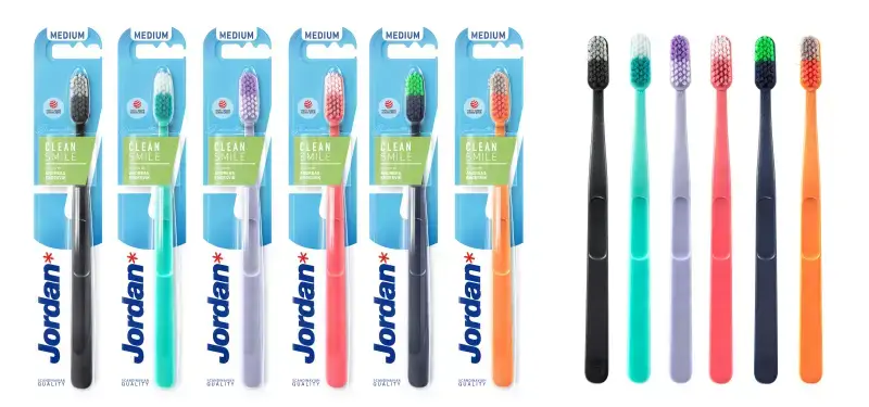 JORDAN CLEAN SMILE MEDIUM - średnia szczoteczka do zębów