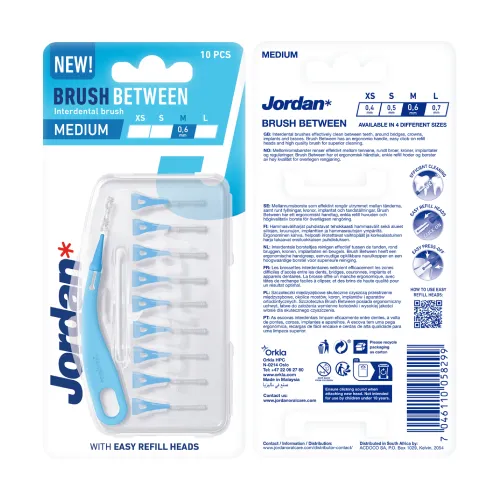 jordan szczoteczki miedzyzebowe 0.6mm 