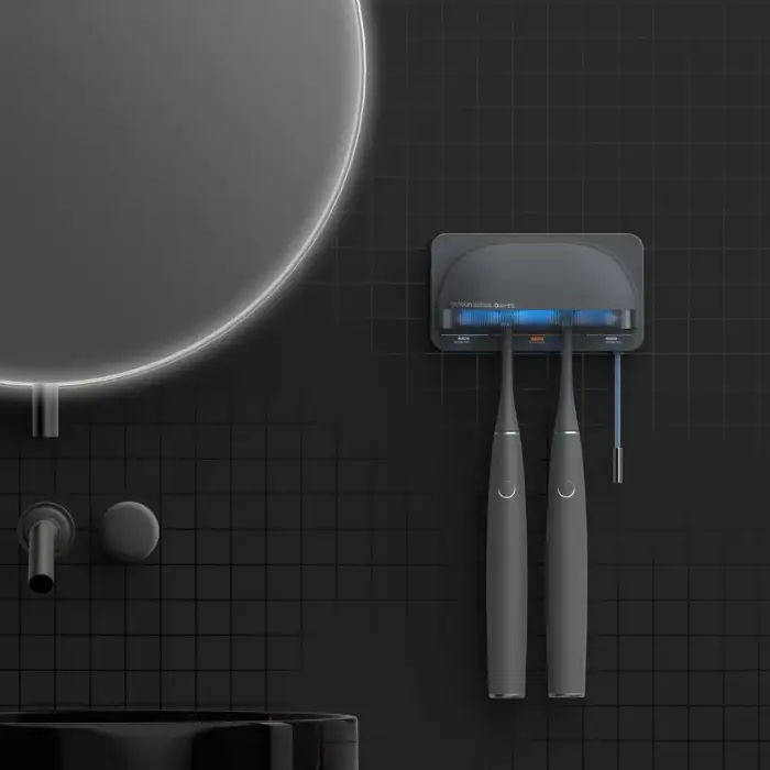 OCLEAN SANITIZER S1 - uchwyt dezynfekujący na szczoteczki SZARY