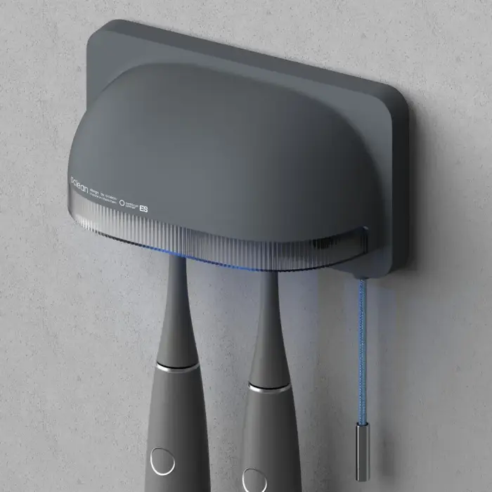 OCLEAN SANITIZER S1 - uchwyt dezynfekujący na szczoteczki SZARY