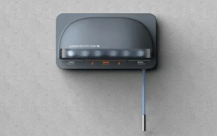 OCLEAN SANITIZER S1 - uchwyt dezynfekujący na szczoteczki SZARY
