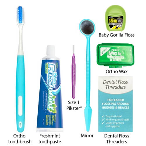 PIKSTERS ORTHO CARE KIT - zestaw ortodontyczny w plastikowym etui