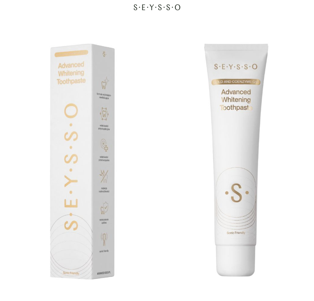 Seysso Gold Advanced Whitening Toothpaste – wybielająca pasta do zębów 75 ml