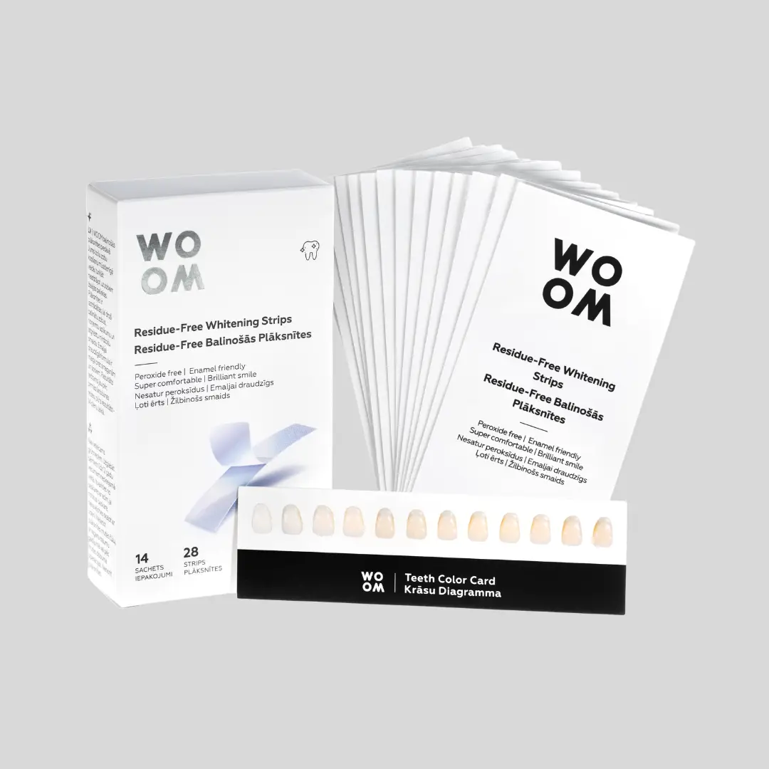 WOOM RESIDUE-FREE WHITENING STRIPS - paski wybielające zęby
