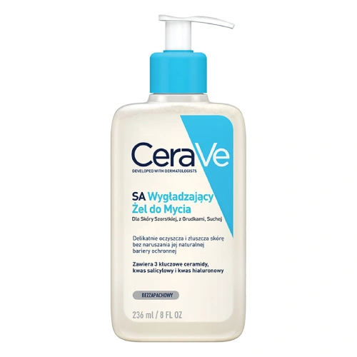 CeraVe SA Smooting Cleanser – pieniący się żel oczyszczający z kwasem salicylowym  236 ml