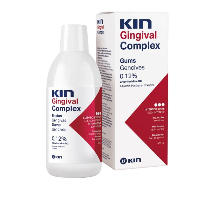 KIN GINGIVAL COMPLEX - płyn do płukania jamy ustnej z chlorheksydyną 0,12% 500ml