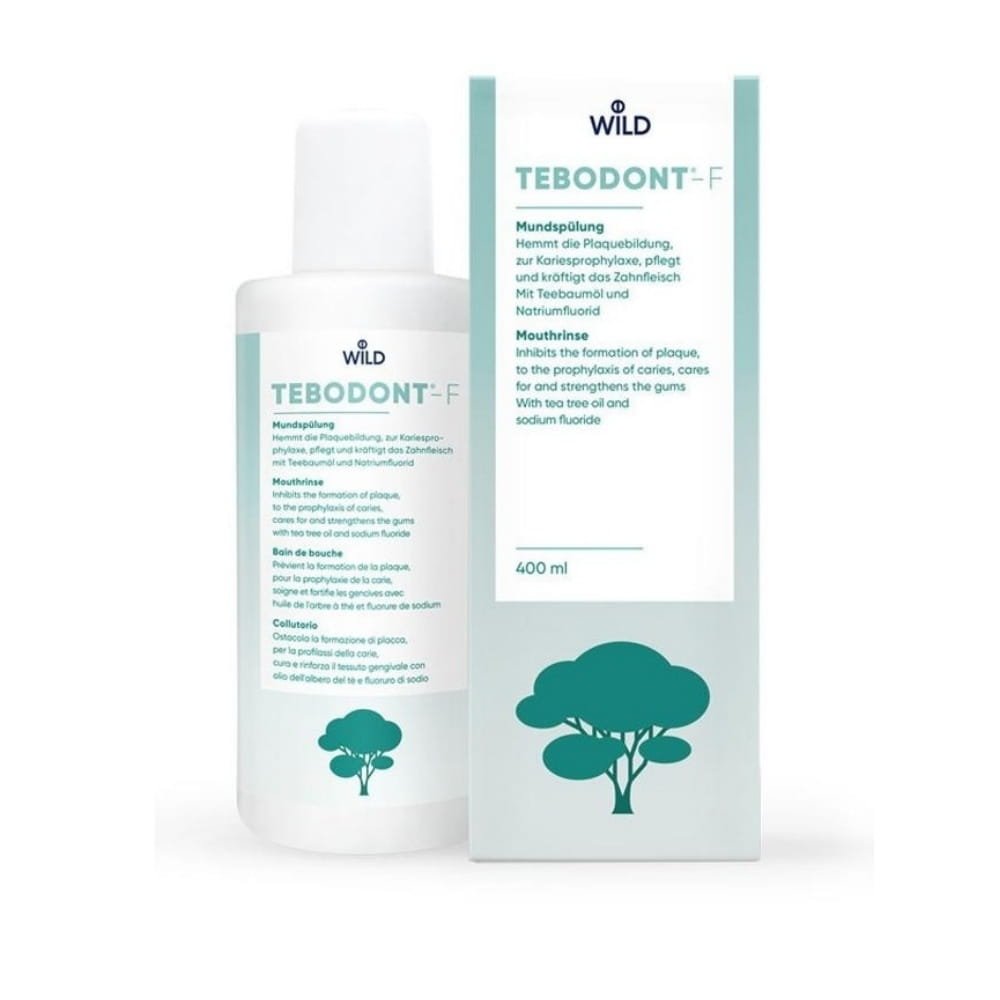 WILD TEBODONT-F - płyn do płukania jamy ustnej z fluorem 400ml