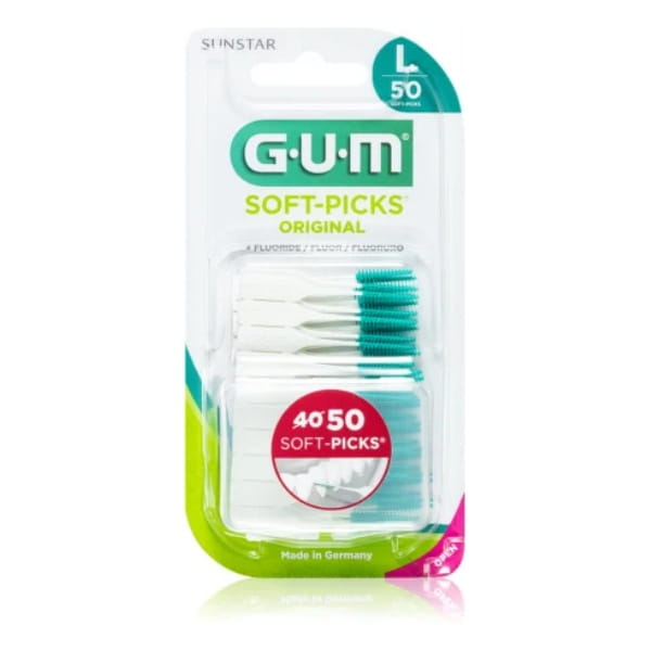 GUM Soft Picks Original Large - elastyczne wykałaczki 50 szt.