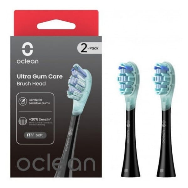 OCLEAN ULTRA GUM CARE - końcówki wymienne do szczoteczki sonicznej Oclean czarne 2 szt.