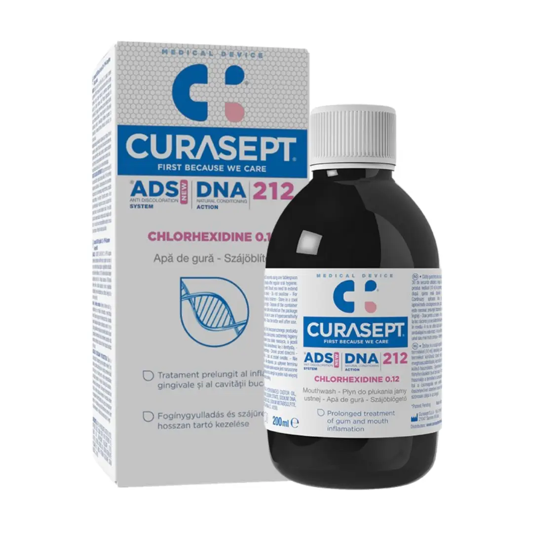 CURASEPT ADS DNA 212 - płyn do płukania z chlorheksydyną 0,12% 200ml